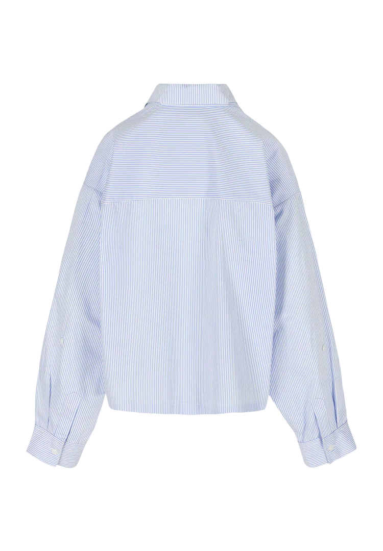 Nikki shirt Light blue stripes