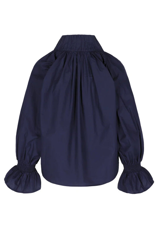 Fleur Blouse Navy