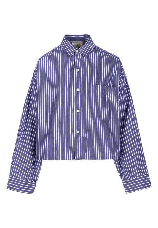 Nikki Shirt Dark Blue Stripes