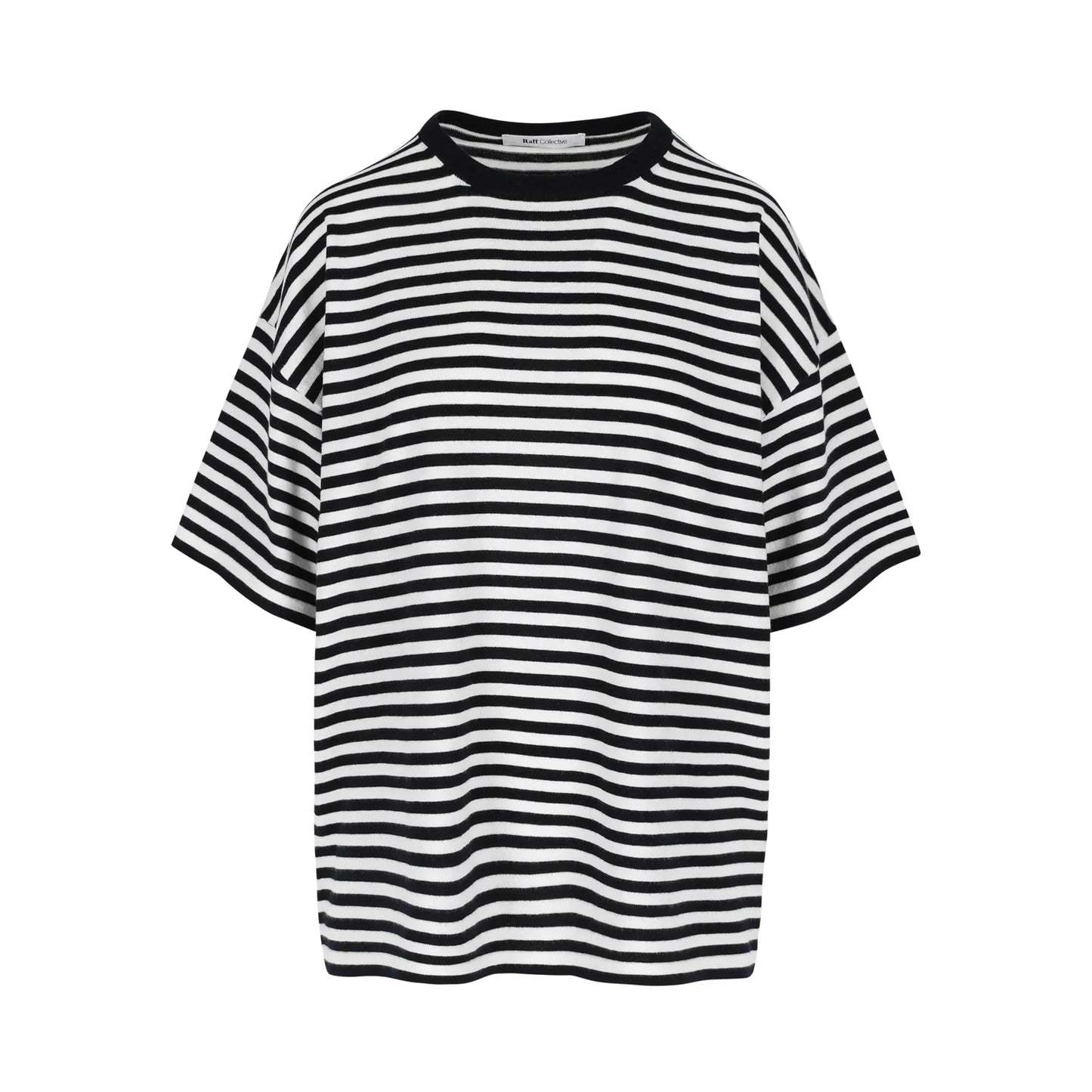 Striped Tee Cotton Cashmere Navy