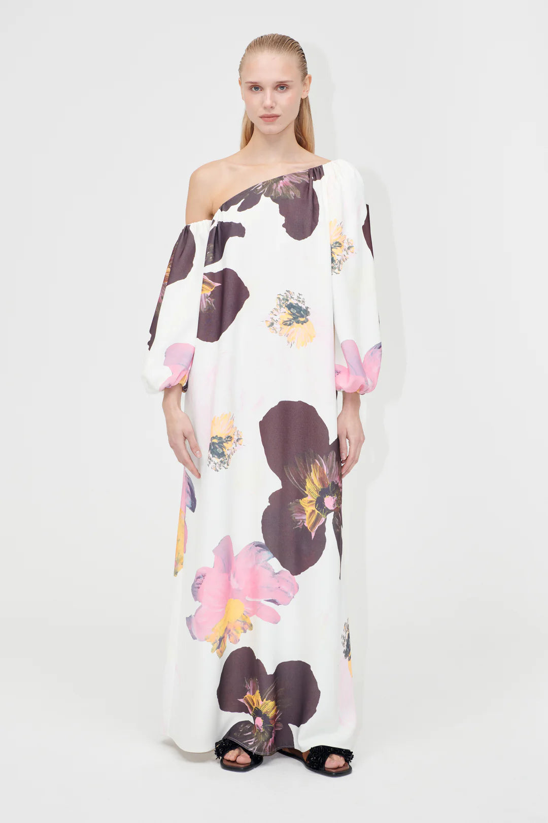 Off shoulder dress Flower print