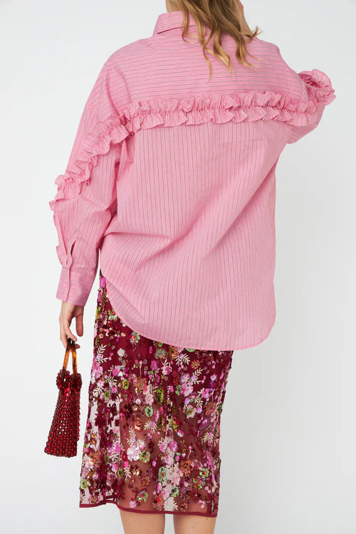 Tulumcras Shirt Pink Red Stripe