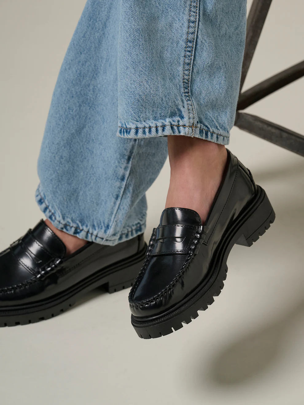The Brigitte loafers Black polido