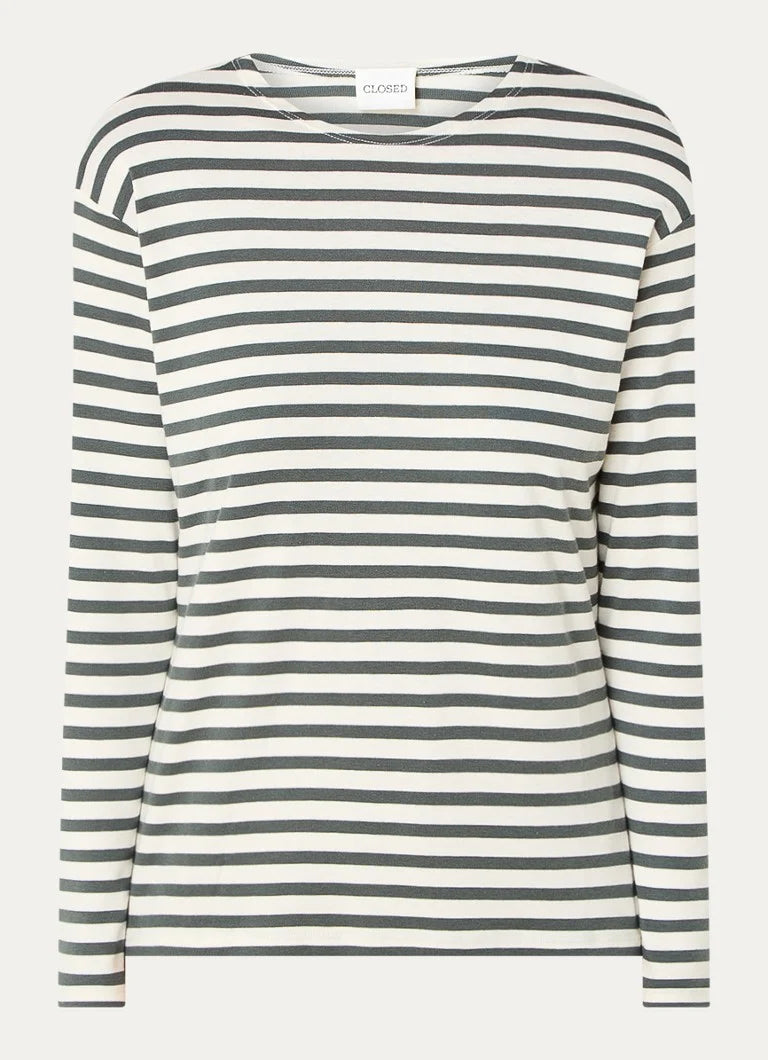 C95594 longsleeve stripes Khaki stripes