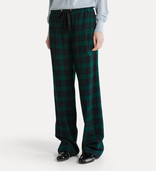 Highland Tartan Pants Navy/green