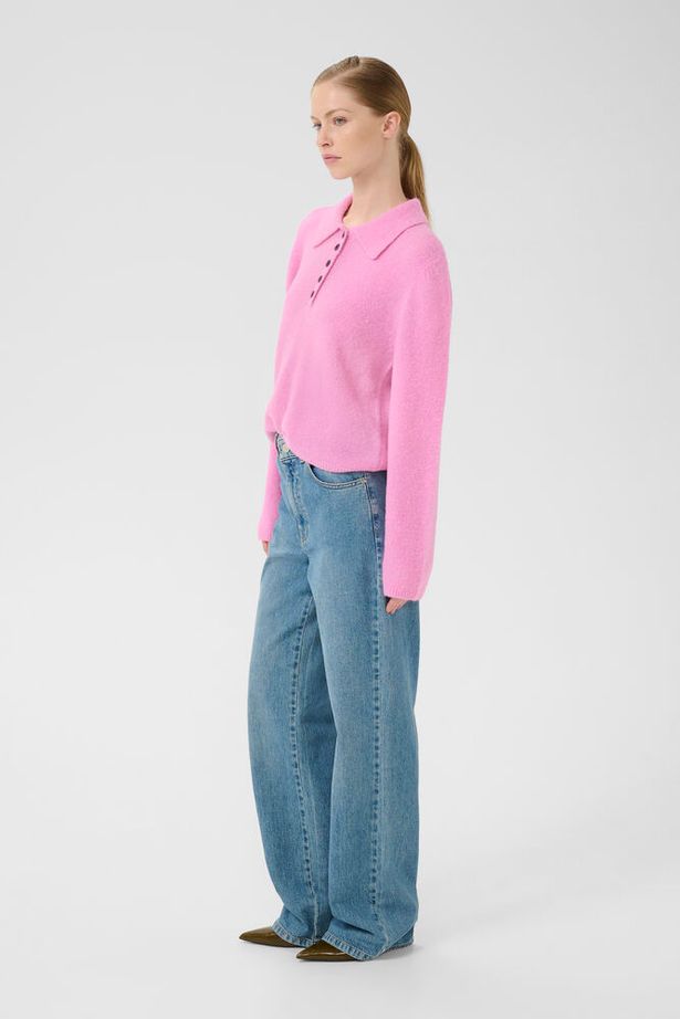 Zalpha Polo Pullover Pink