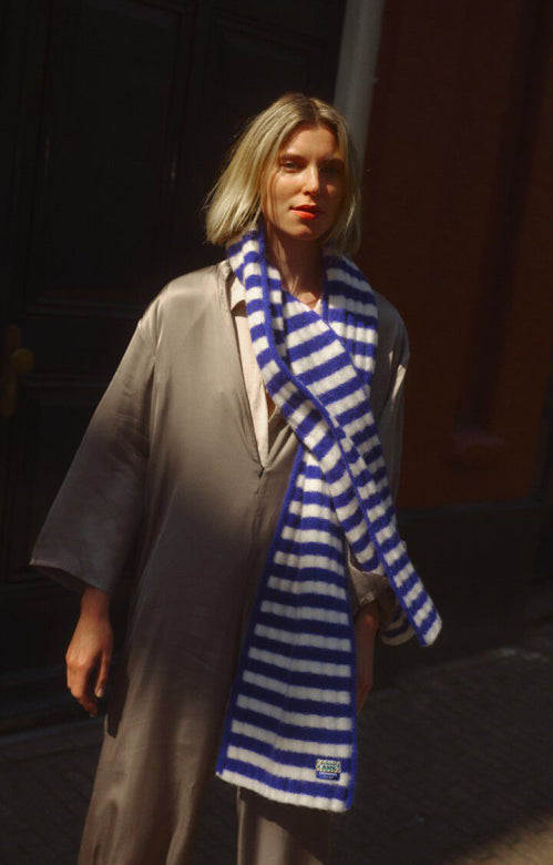 VITO20BH scarf Blue/white stripes