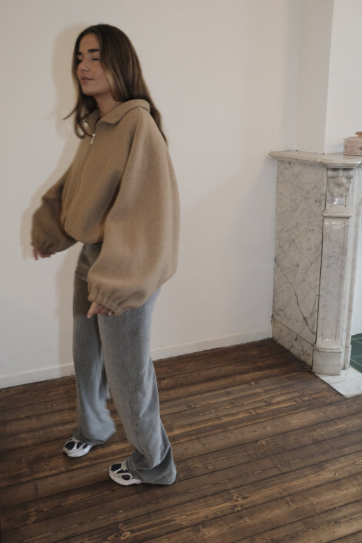 Wool jacket Wool beige