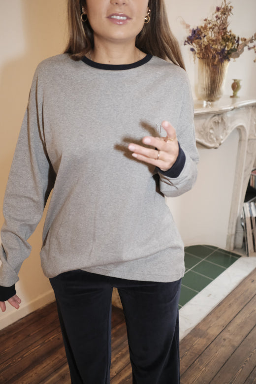 Bob tee Grey