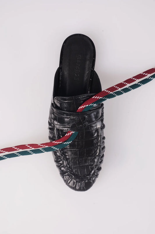 Tilly loafer black croco