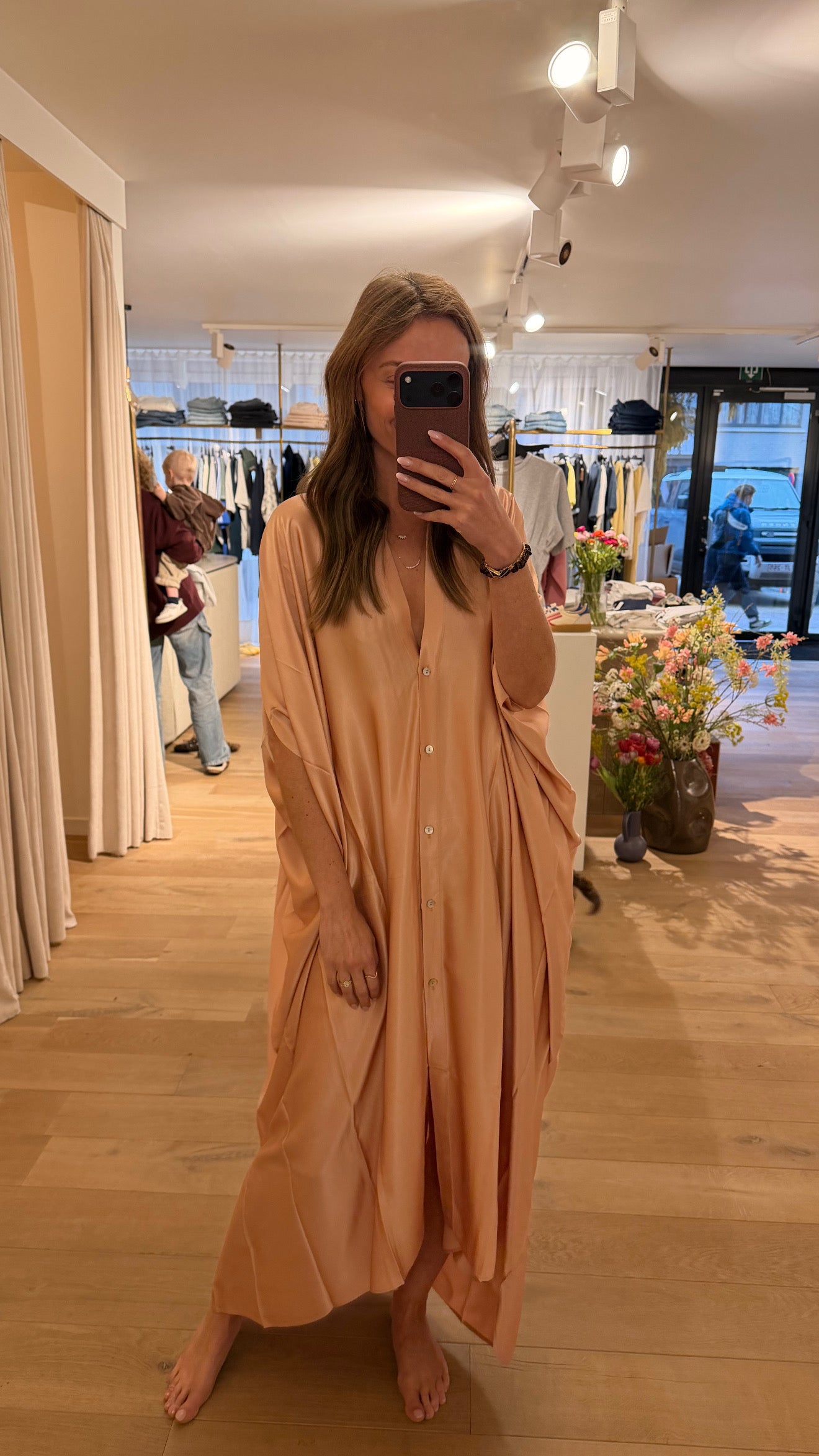 Sophia dress Salmon