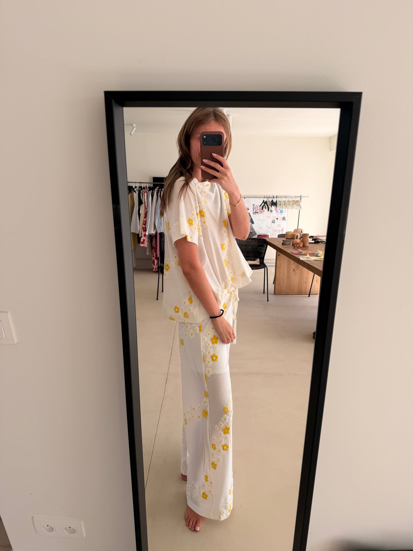 Bunbun pants Yellow Flowers
