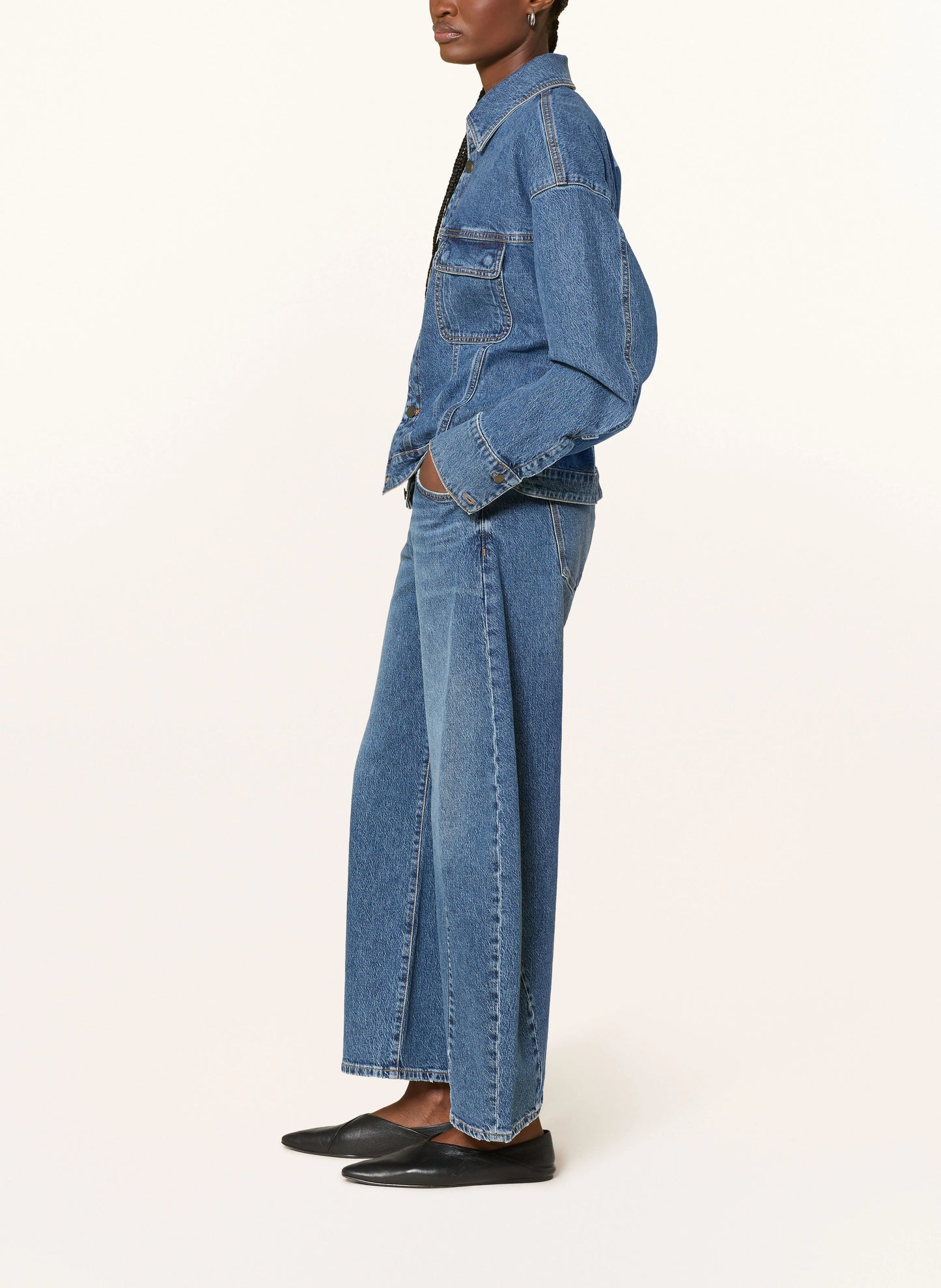 The O Shape Jeans Mid blue
