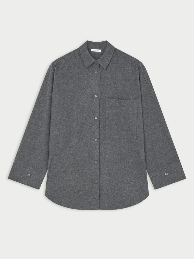 Derris Flannel shirt Grey