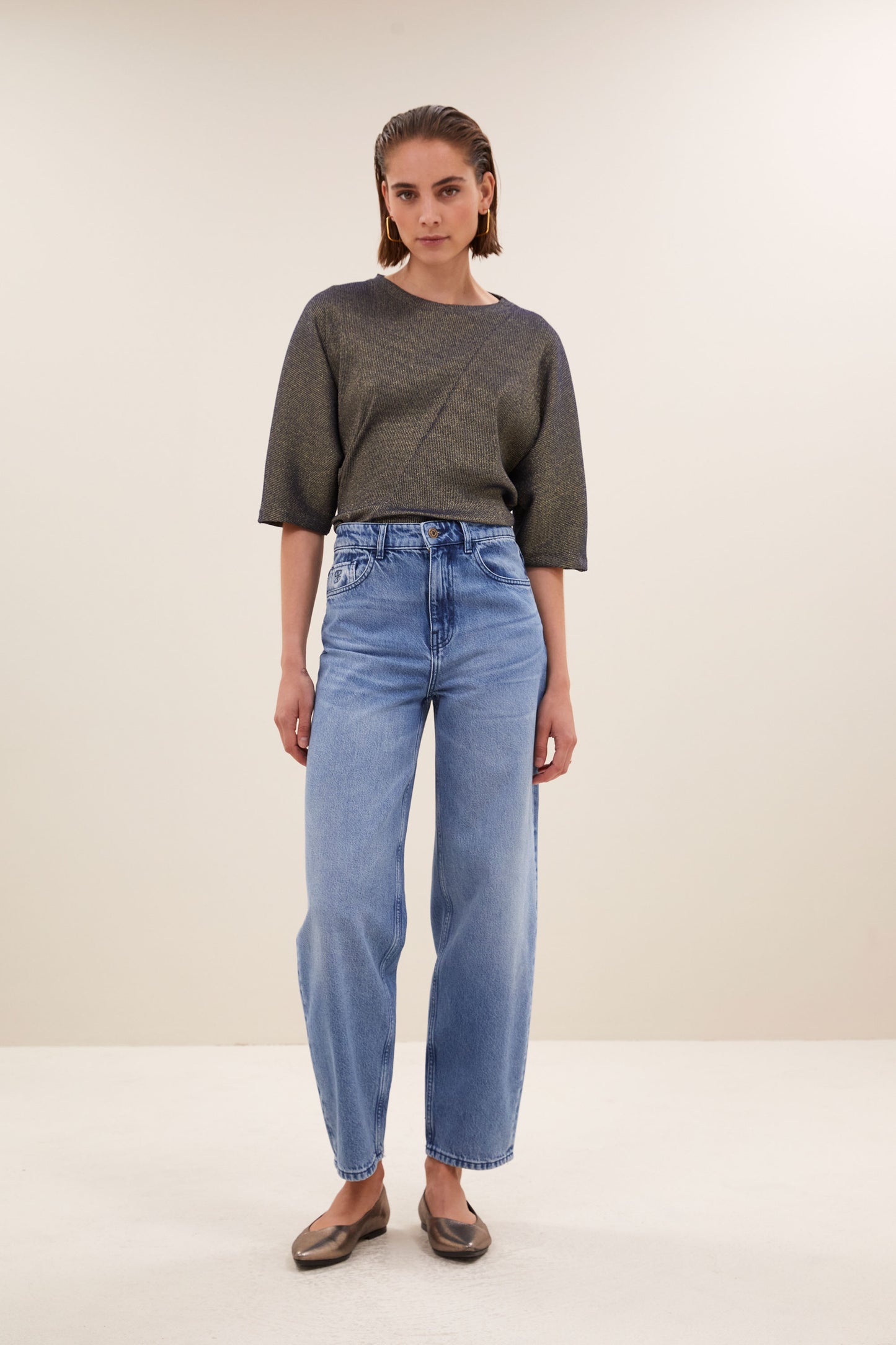 Kae Sparkle top Gold