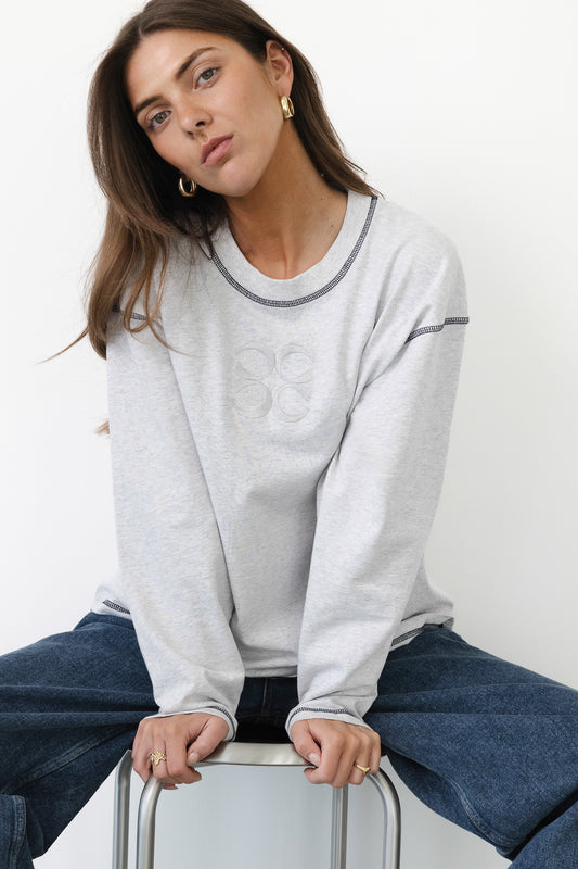 Gin Tonic long sleeve Light Grey
