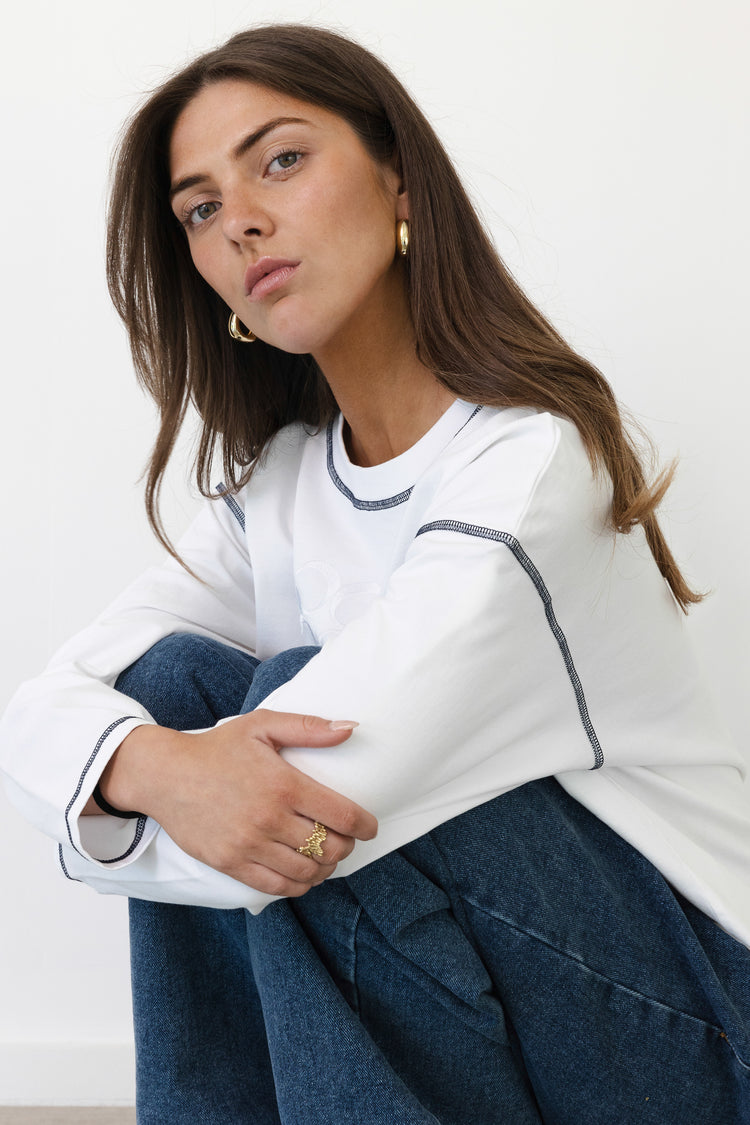 Gin Tonic long sleeve White