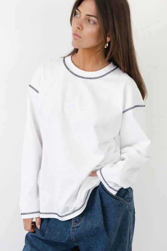 Gin Tonic long sleeve White