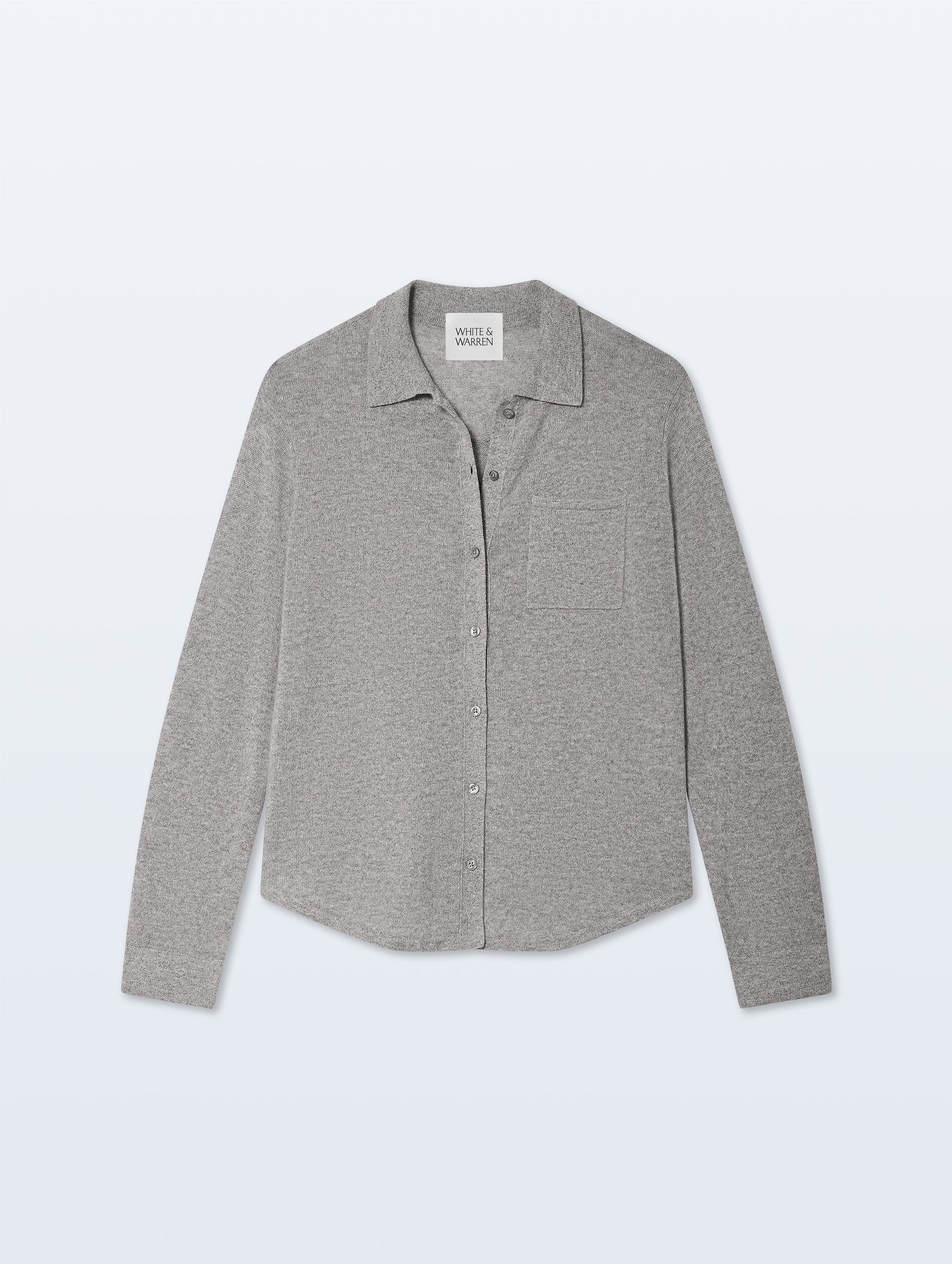 Cashmere Button Shirt Grey