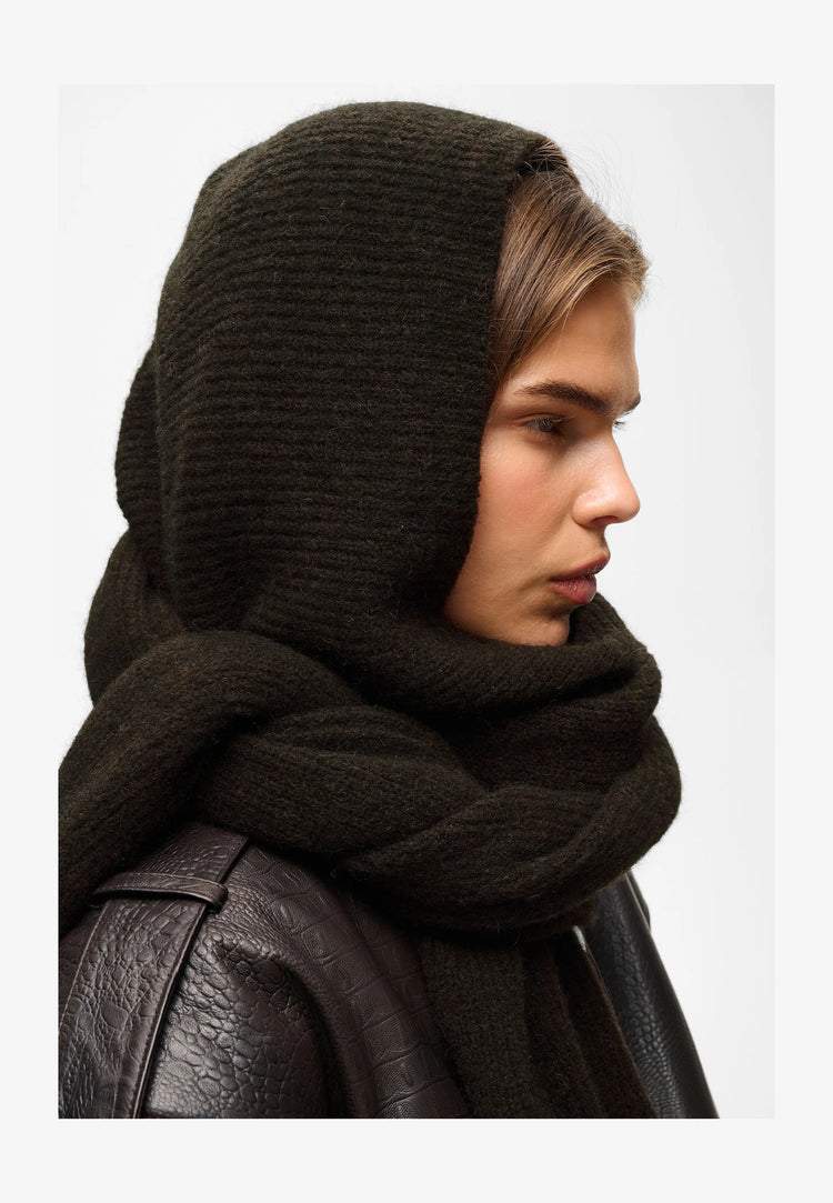 Alpha Hoodscarf Broxn