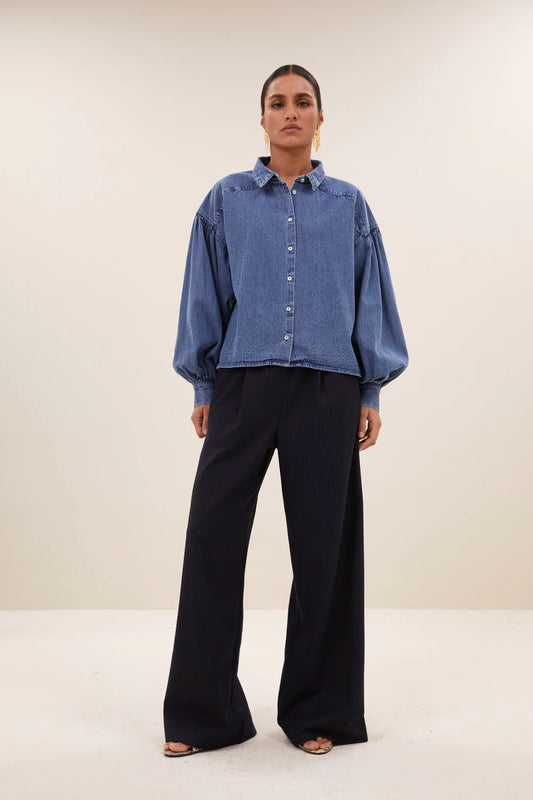 Sarah short denim blouse Denim