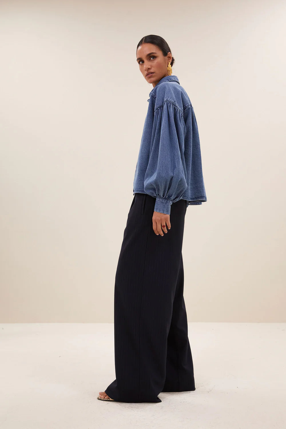 Sarah short denim blouse Denim