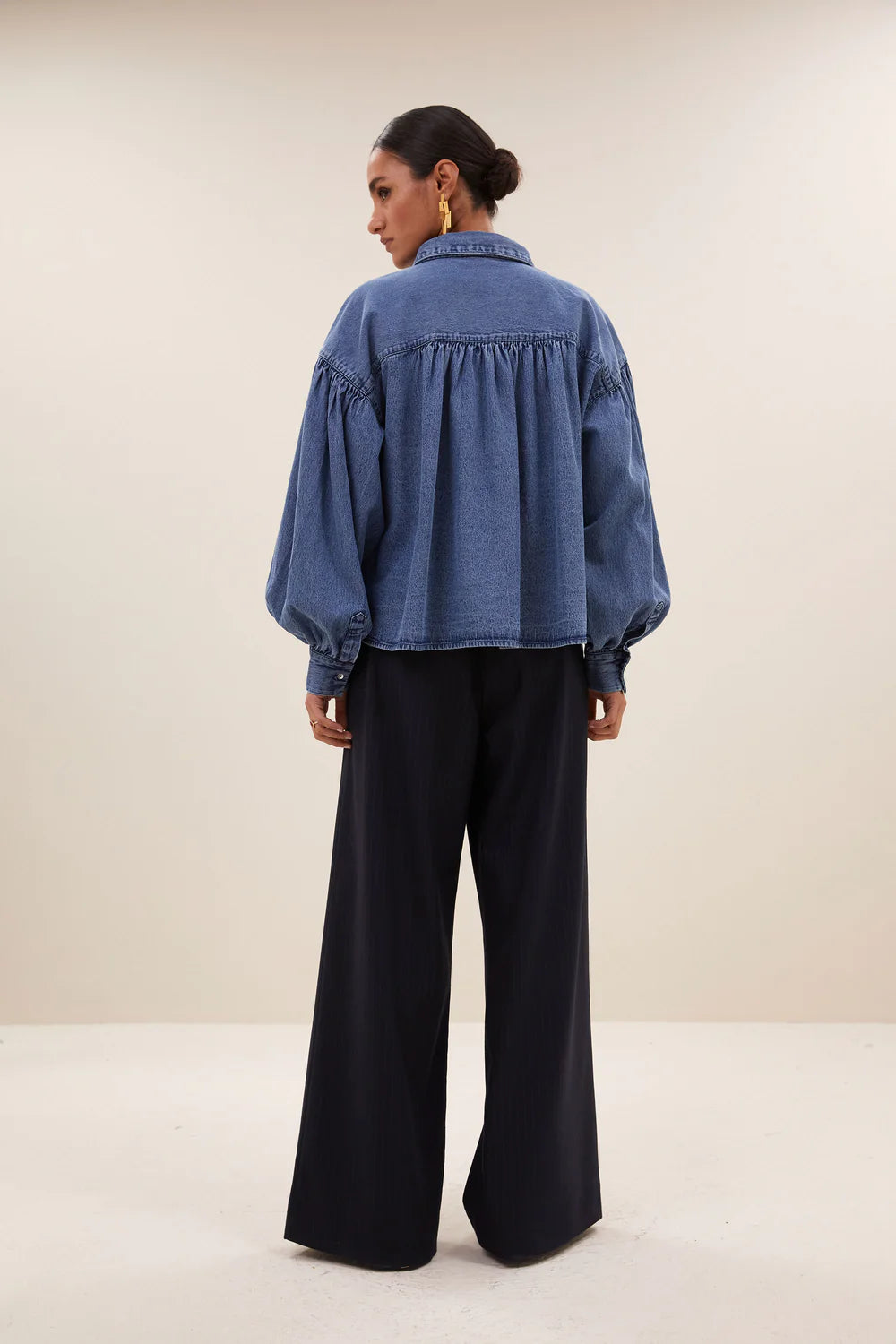 Sarah short denim blouse Denim
