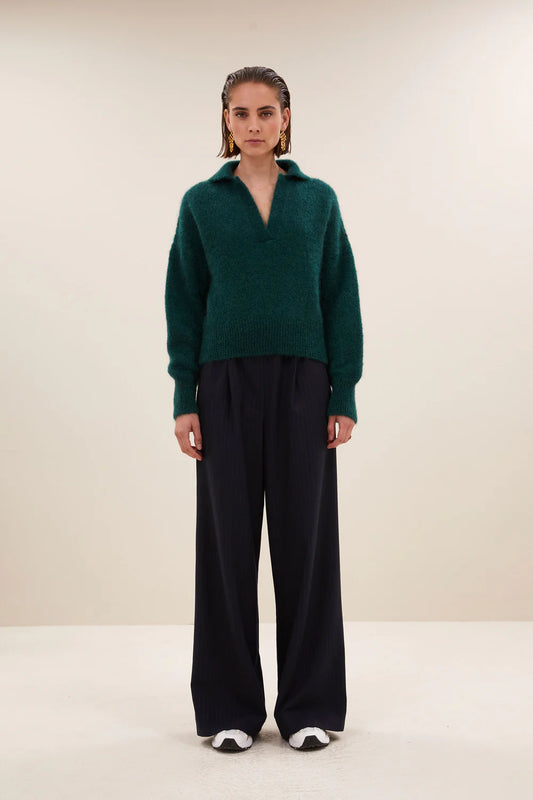 Polo pullover Dark green