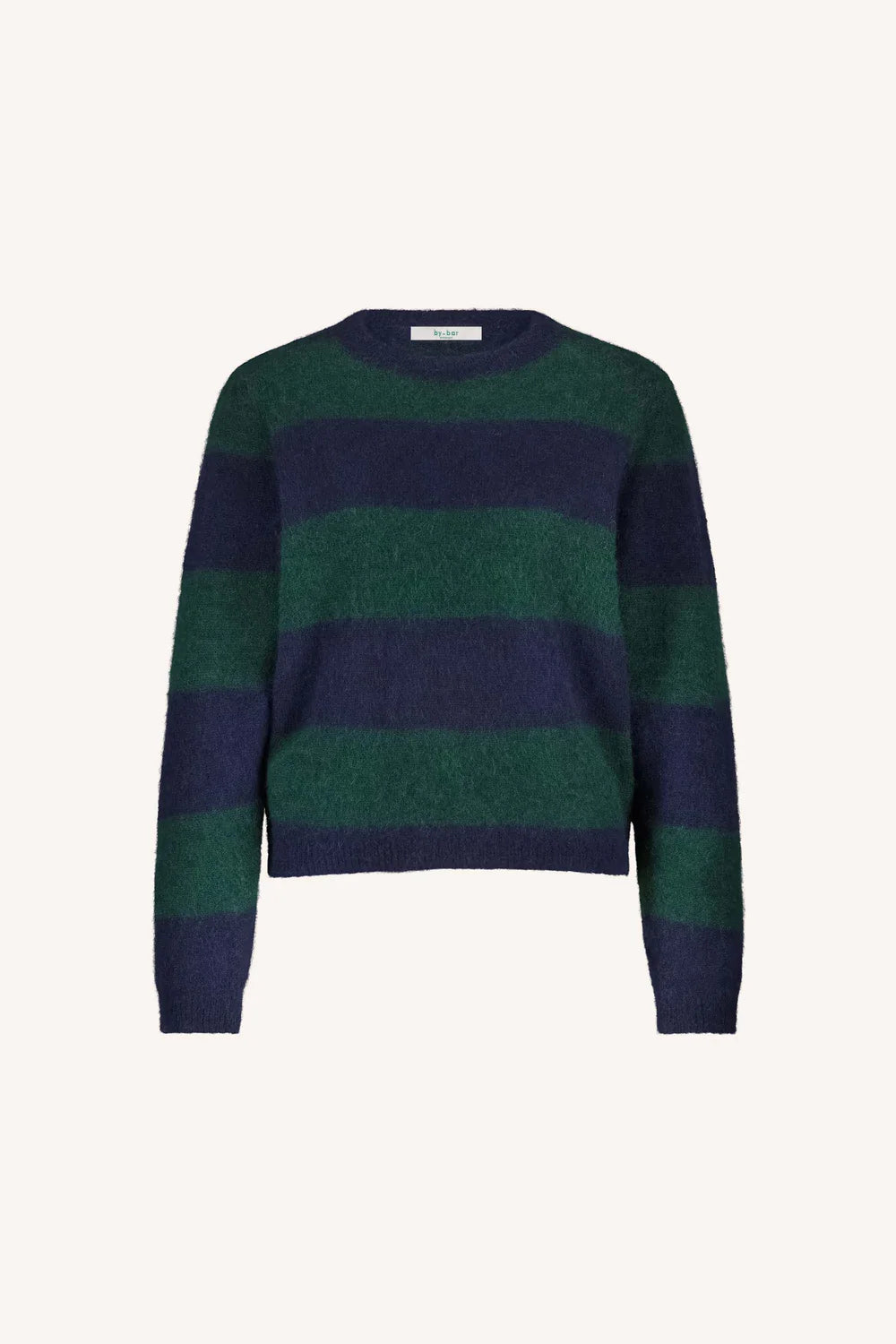Gwen big stripe pullover Dark green stripe