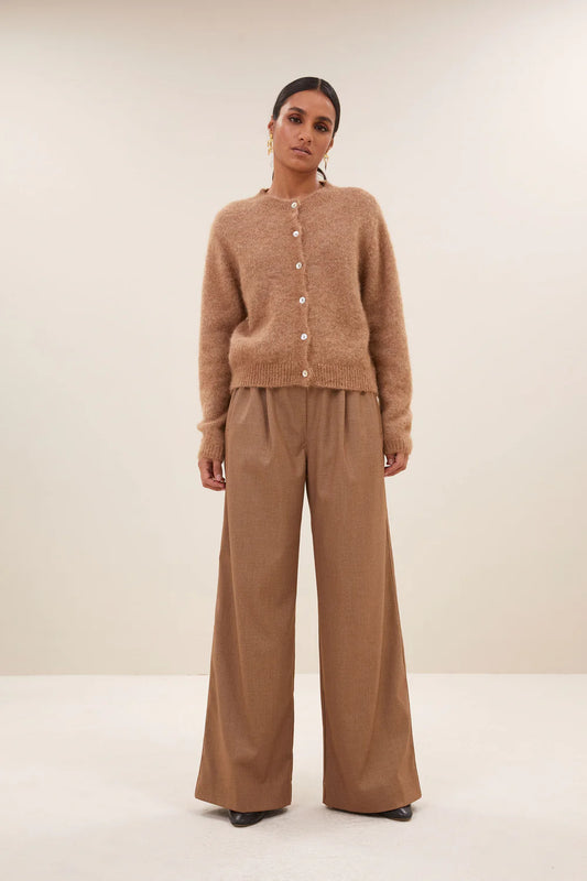 Benji melange pants Camel melee