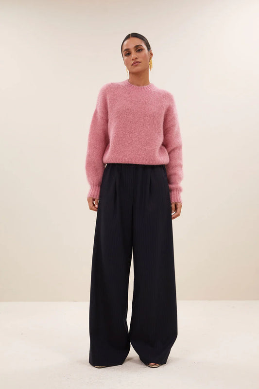 Benji pinstripe pants Midnight