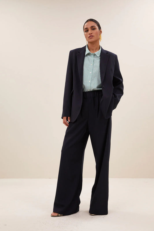 Jill pinstripe blazer Midnight