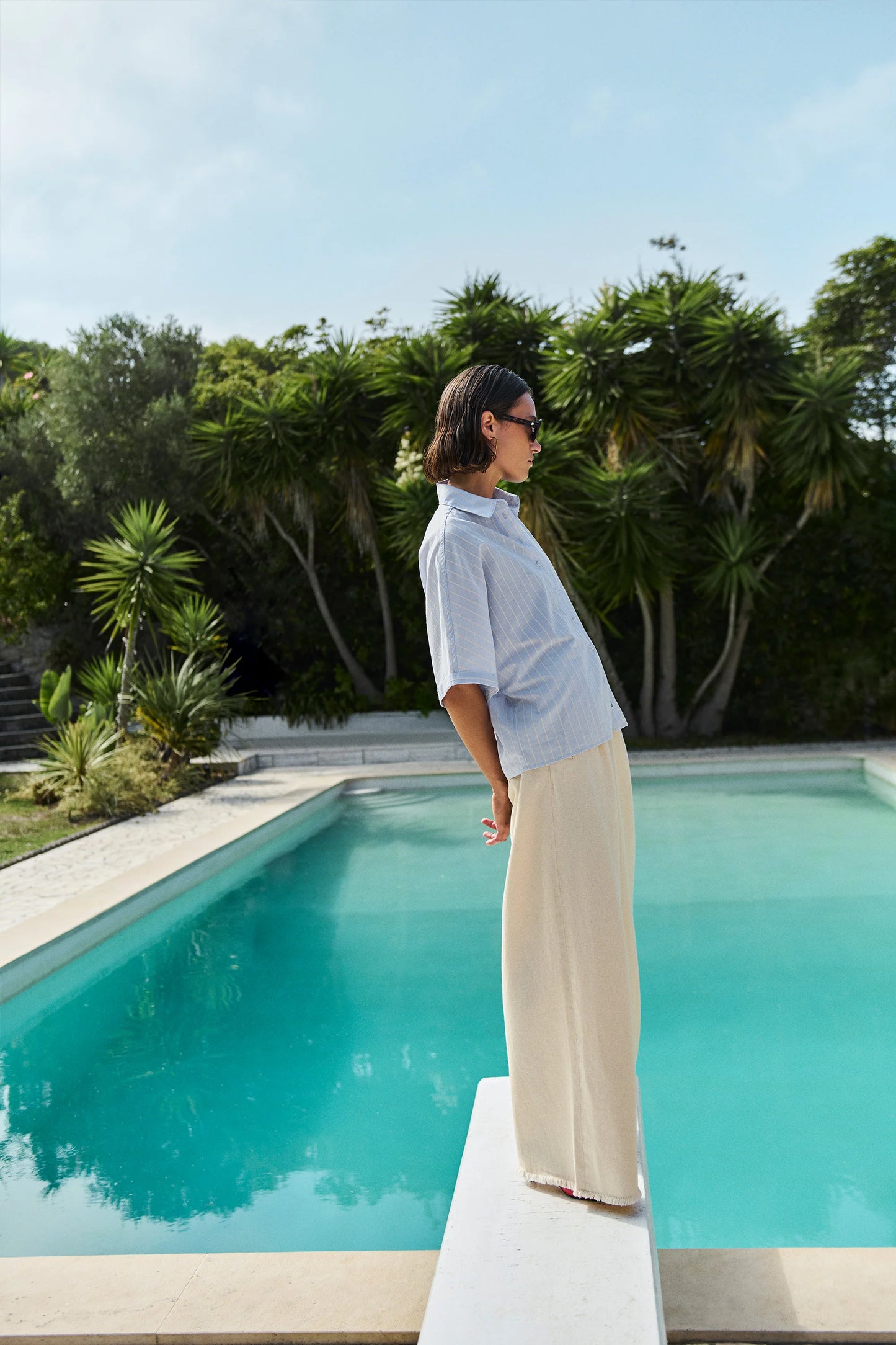 Sunny stripe blouse Sintra blue stripe