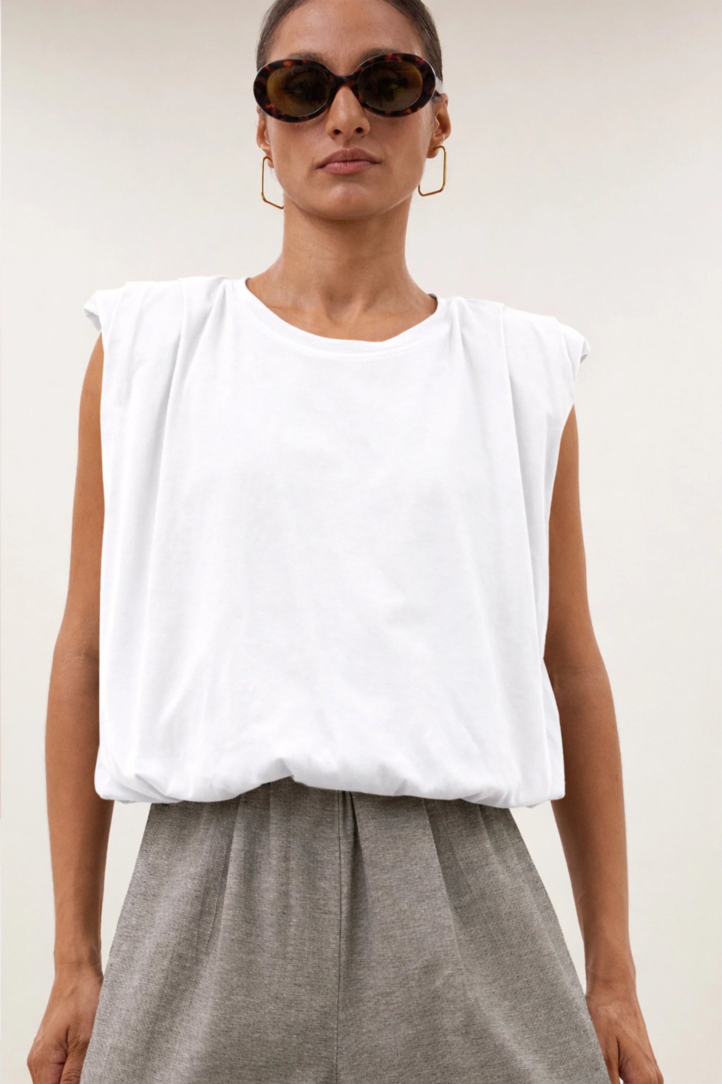 Nilou jersey top Off white