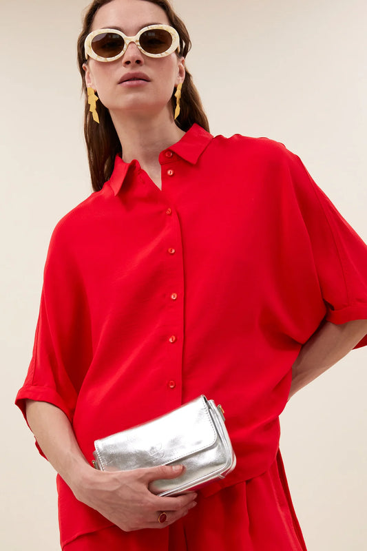 Sunny satin stripe blouse Lollipop