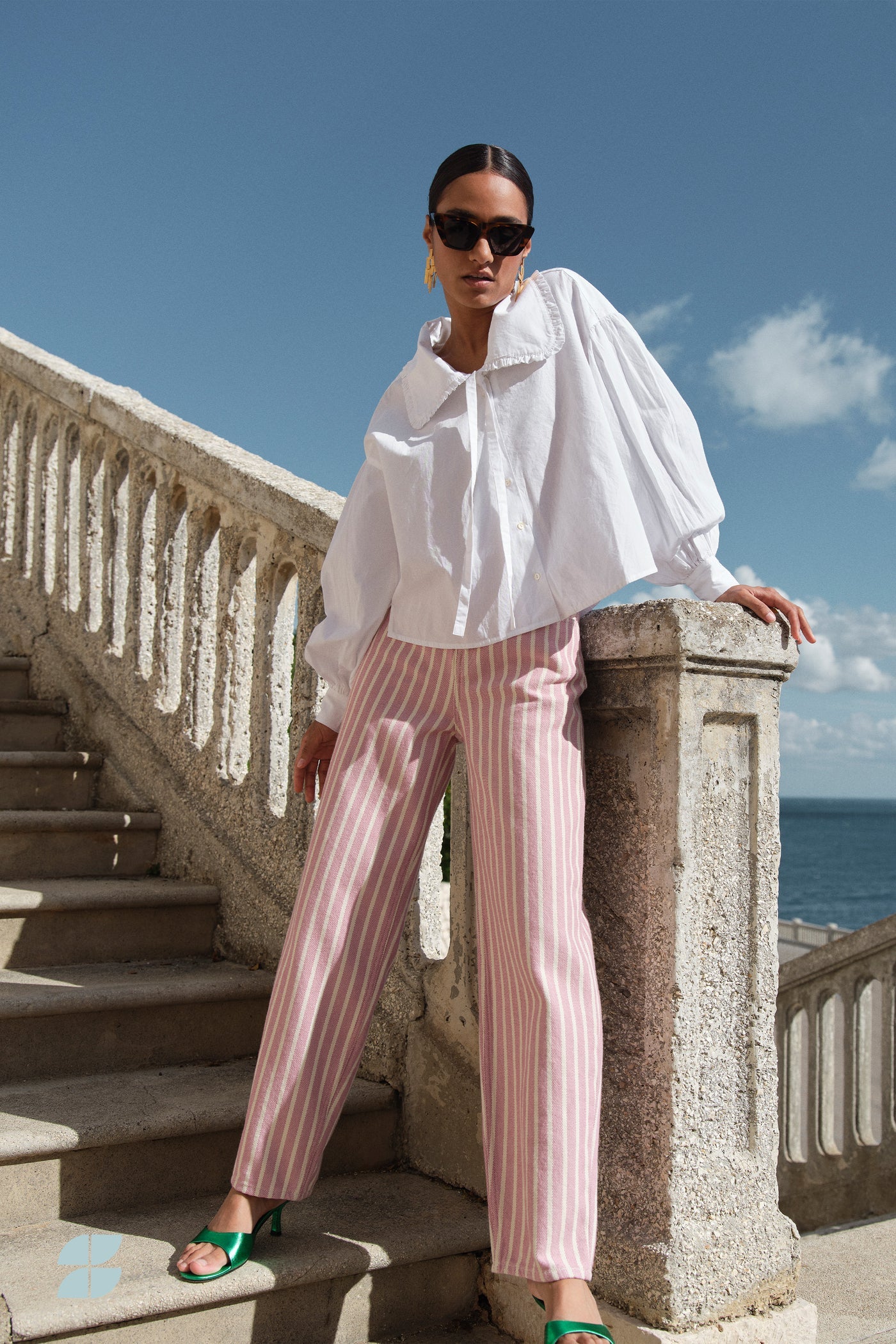 Lew Pink Rocky Pants Pink Stripe