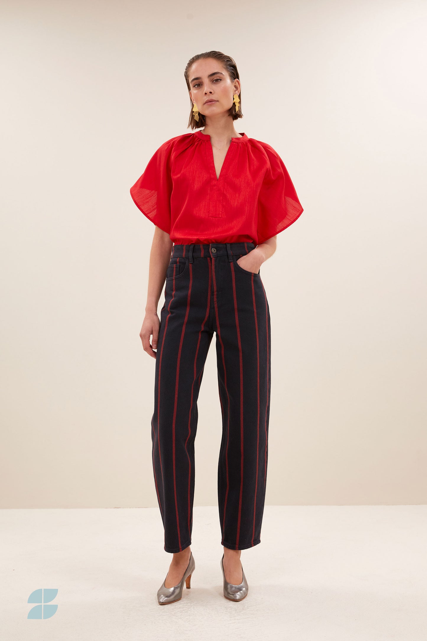 Lew Rocky Pants Red Stripes