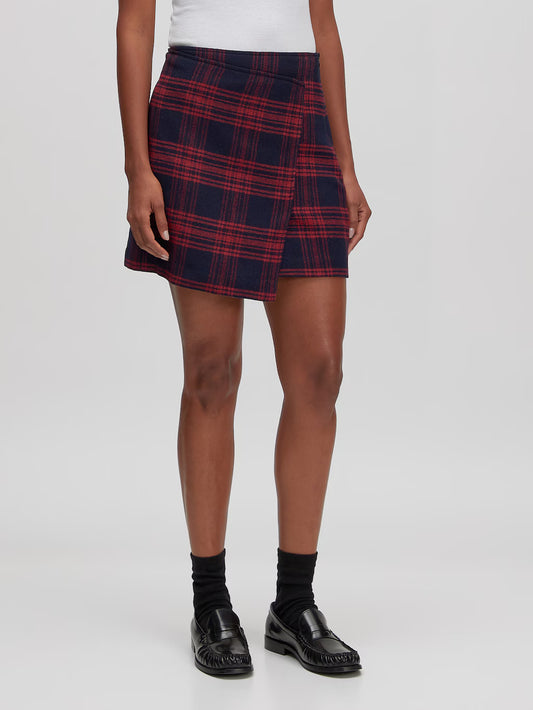 Simay Wool Skirt Blue/Red