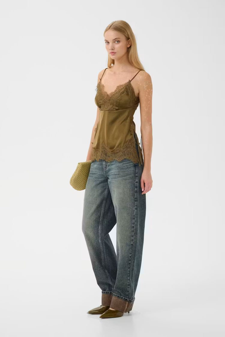 GZlalou top Khaki