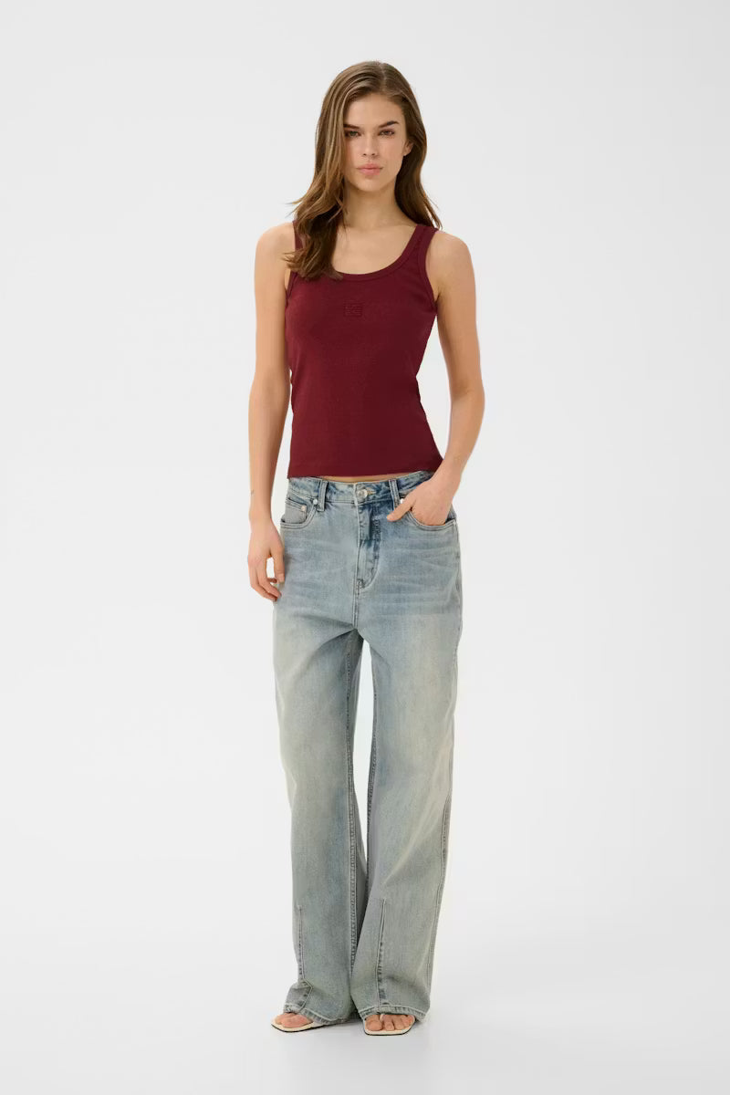 GZdrew logo tank top Cabernet