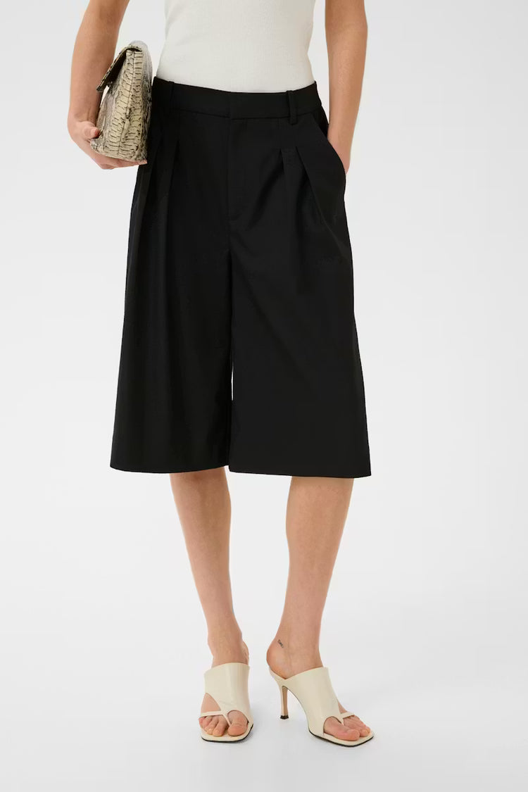 GZpaula wide shorts Black