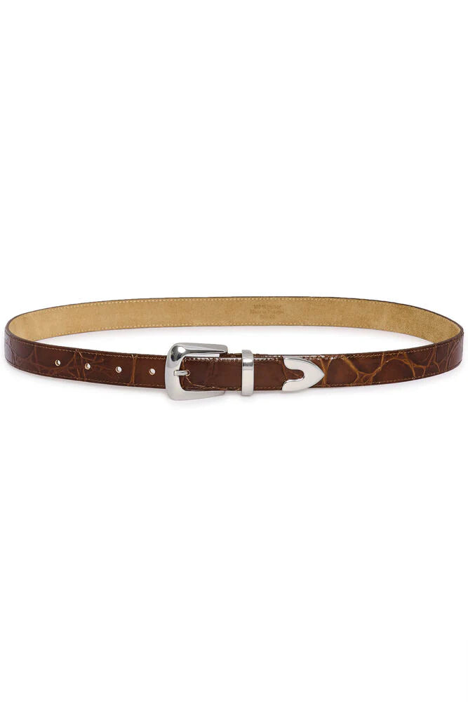 GZsuva patent belt Brown