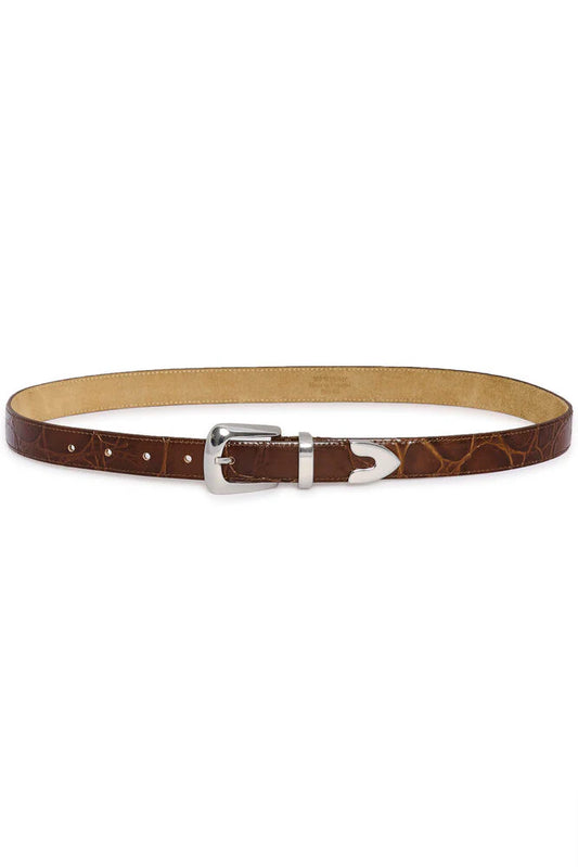 GZsuva patent belt Brown