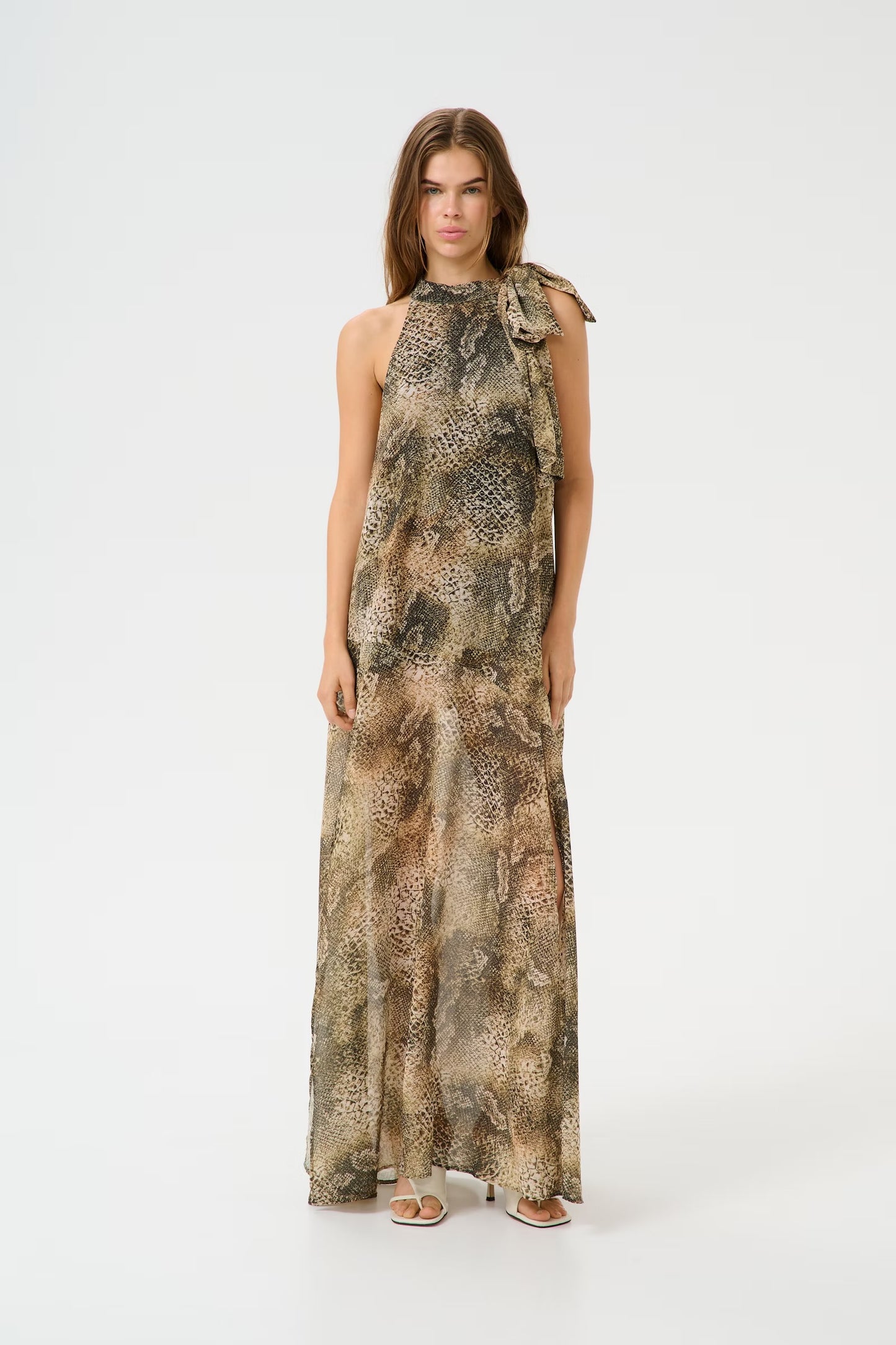 GZsanka P maxi dress Golden snake