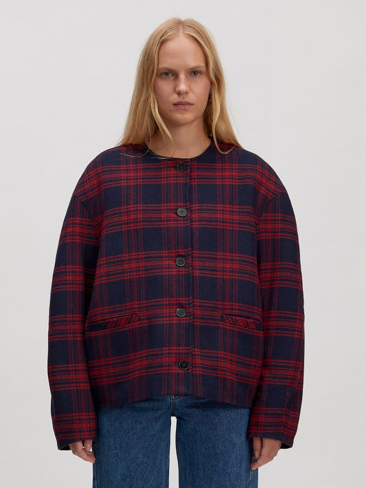 Aino wool jacket Checks