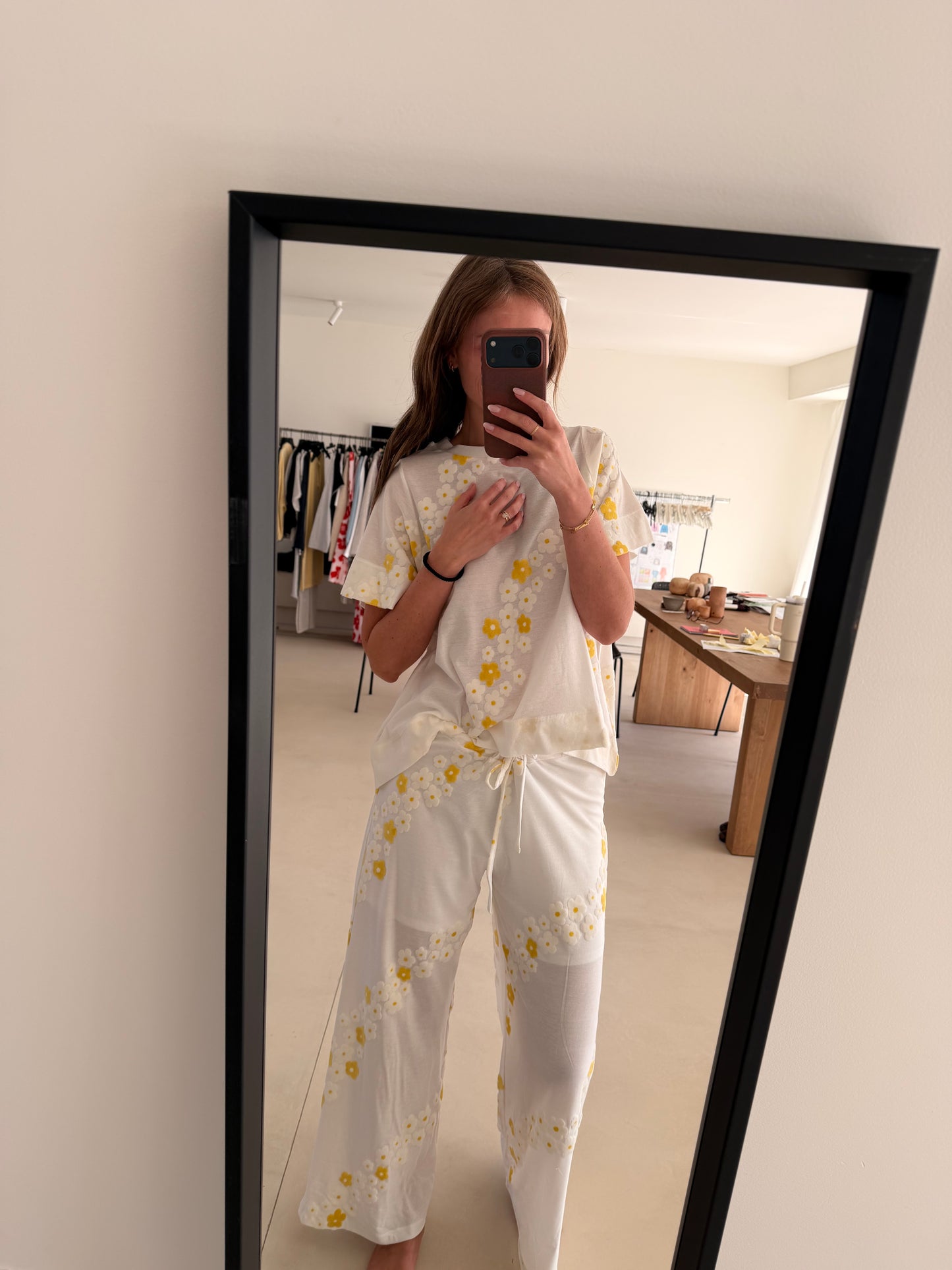 Bunbun pants Yellow Flowers