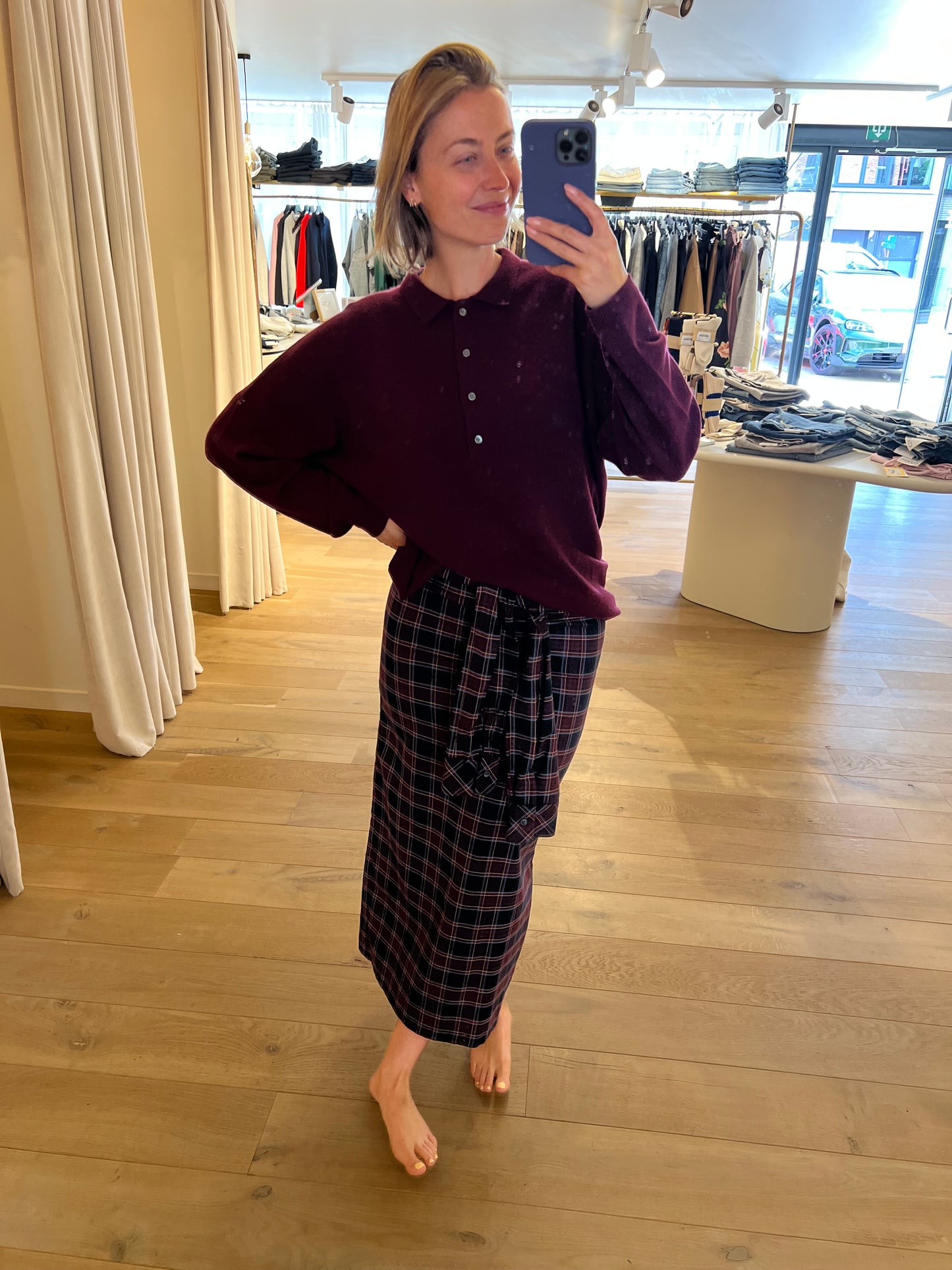 Claudia skirt Flannel check
