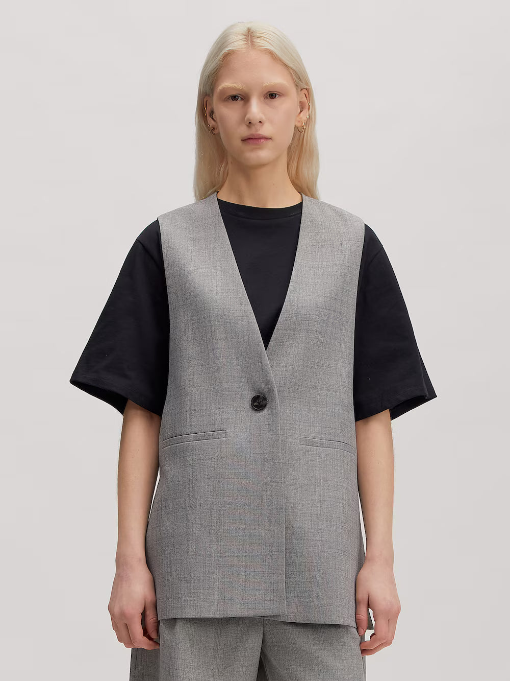 Silene Vest Light Grey
