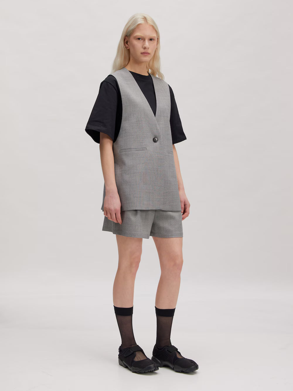 Silene Vest Light Grey