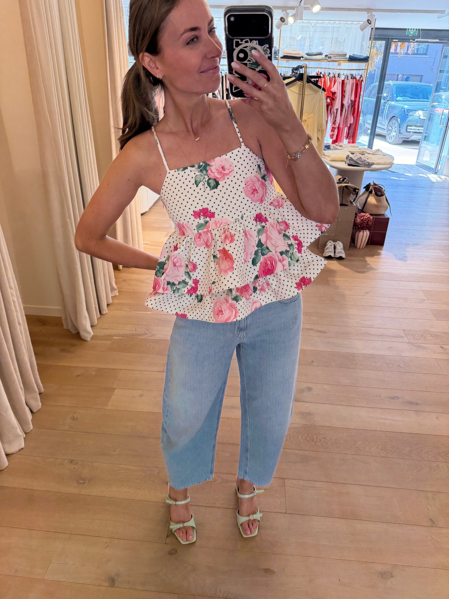 josellecras top polka rose